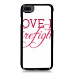 I Love My Firefighter iPhone 8 Seamless Case (Black)