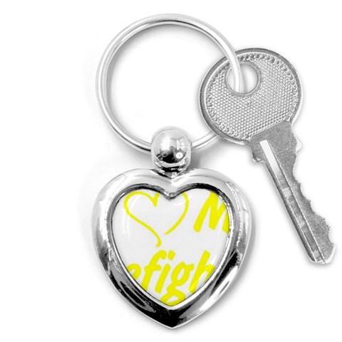 I Love My Firefighter Key Chain (Heart) from ArtsNow.com Front