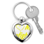 I Love My Firefighter Key Chain (Heart)