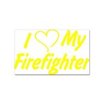 I Love My Firefighter Sticker (Rectangular)