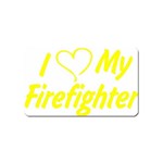 I Love My Firefighter Magnet (Name Card)