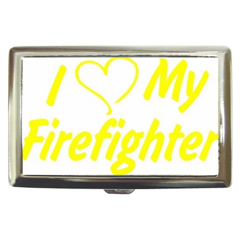 I Love My Firefighter Cigarette Money Case from ArtsNow.com Front