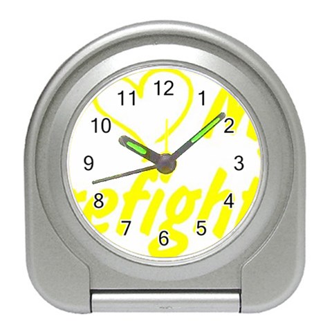 I Love My Firefighter Travel Alarm Clock from ArtsNow.com Front