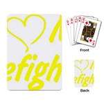 I Love My Firefighter Playing Cards Single Design