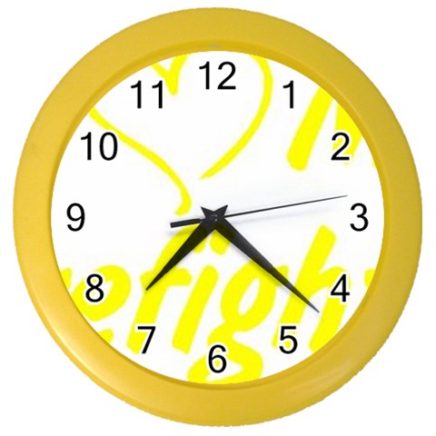 I Love My Firefighter Color Wall Clock from ArtsNow.com Front