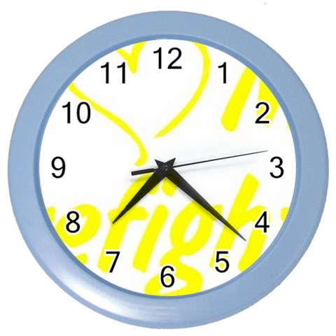 I Love My Firefighter Color Wall Clock from ArtsNow.com Front