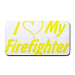 I Love My Firefighter Medium Bar Mat