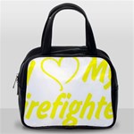 I Love My Firefighter Classic Handbag (One Side)