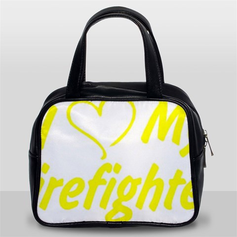 I Love My Firefighter Classic Handbag (Two Sides) from ArtsNow.com Front