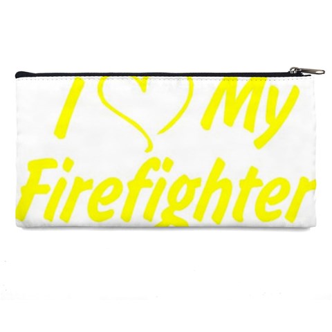 I Love My Firefighter Pencil Case from ArtsNow.com Back