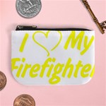 I Love My Firefighter Mini Coin Purse