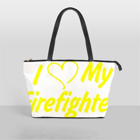 I Love My Firefighter Classic Shoulder Handbag from ArtsNow.com Front