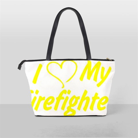 I Love My Firefighter Classic Shoulder Handbag from ArtsNow.com Back