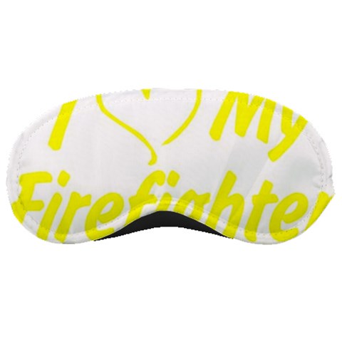 I Love My Firefighter Sleeping Mask from ArtsNow.com Front