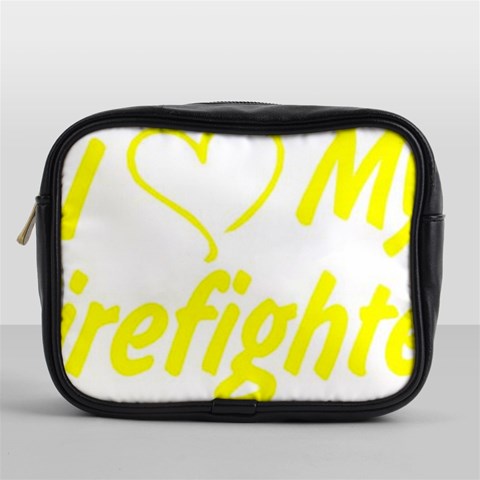 I Love My Firefighter Mini Toiletries Bag (One Side) from ArtsNow.com Front