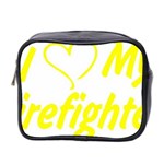 I Love My Firefighter Mini Toiletries Bag (Two Sides)