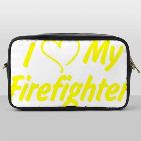 I Love My Firefighter Toiletries Bag (One Side) from ArtsNow.com Front