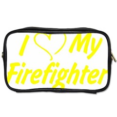 I Love My Firefighter Toiletries Bag (Two Sides) from ArtsNow.com Front