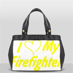 I Love My Firefighter Oversize Office Handbag (2 Sides) from ArtsNow.com Front