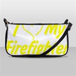 I Love My Firefighter Shoulder Clutch Bag