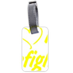 I Love My Firefighter Luggage Tag (two sides) from ArtsNow.com Back