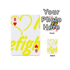 I Love My Firefighter Playing Cards 54 (Mini) from ArtsNow.com Front - Heart8