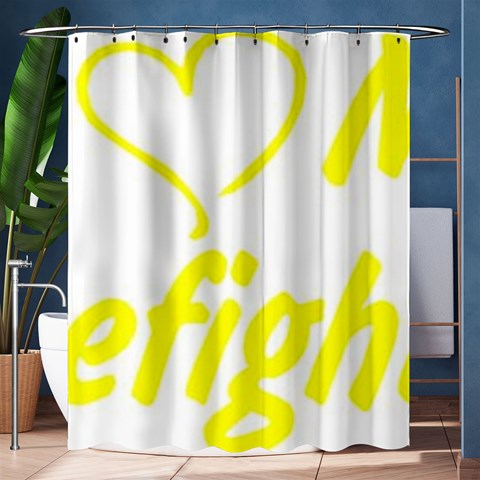 I Love My Firefighter Shower Curtain 60  x 72  (Medium) from ArtsNow.com 60 x72  Curtain