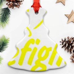 I Love My Firefighter Christmas Tree Ornament (Two Sides) from ArtsNow.com Front