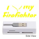 I Love My Firefighter Memory Card Reader (Stick)