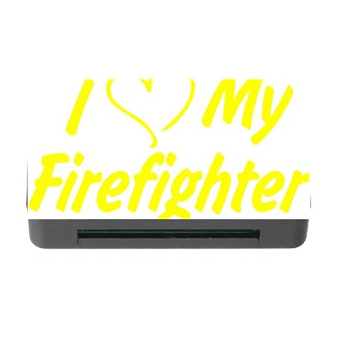 I Love My Firefighter Memory Card Reader with CF from ArtsNow.com Front