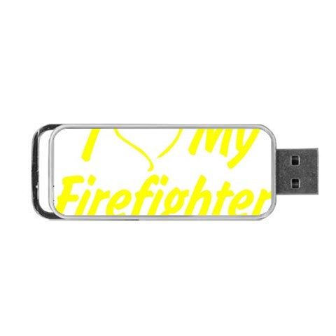 I Love My Firefighter Portable USB Flash (One Side) from ArtsNow.com Front