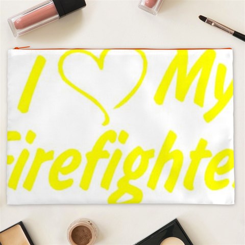 I Love My Firefighter Cosmetic Bag (XXL) from ArtsNow.com Front