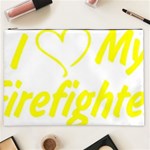 I Love My Firefighter Cosmetic Bag (XXL)