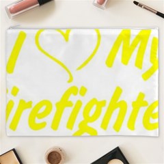 I Love My Firefighter Cosmetic Bag (XXXL) from ArtsNow.com Front