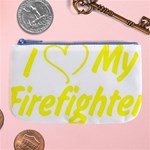 I Love My Firefighter Large Coin Purse