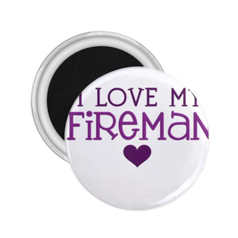 I Love My Fireman 2.25  Magnet from ArtsNow.com Front