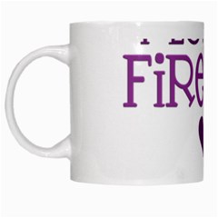 I Love My Fireman White Mug from ArtsNow.com Left