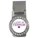 I Love My Fireman Money Clip (CZ)