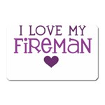 I Love My Fireman Magnet (Rectangular)