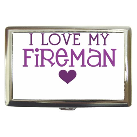 I Love My Fireman Cigarette Money Case from ArtsNow.com Front