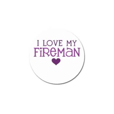 I Love My Fireman Golf Ball Marker (4 pack) from ArtsNow.com Front