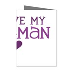 I Love My Fireman Mini Greeting Cards (Pkg of 8)