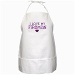 I Love My Fireman BBQ Apron