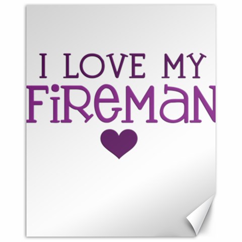 I Love My Fireman Canvas 16  x 20  from ArtsNow.com 15.75 x19.29  Canvas - 1