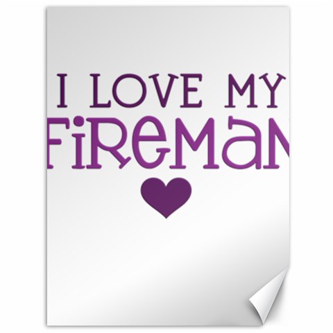 I Love My Fireman Canvas 36  x 48  from ArtsNow.com 35.26 x46.15  Canvas - 1