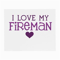 I Love My Fireman Small Glasses Cloth (2 Sides) from ArtsNow.com Front