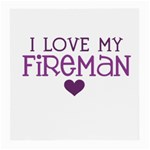 I Love My Fireman Medium Glasses Cloth