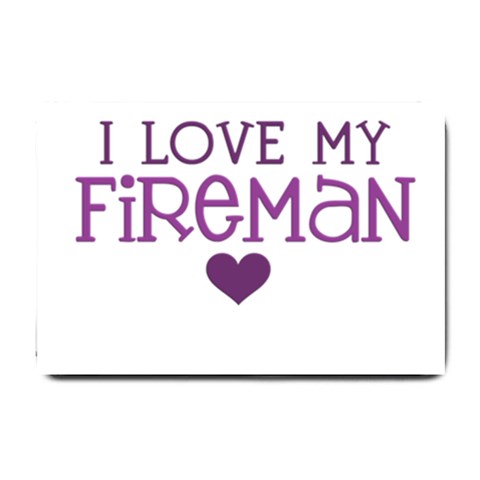 I Love My Fireman Small Doormat from ArtsNow.com 24 x16  Door Mat