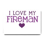 I Love My Fireman Small Doormat