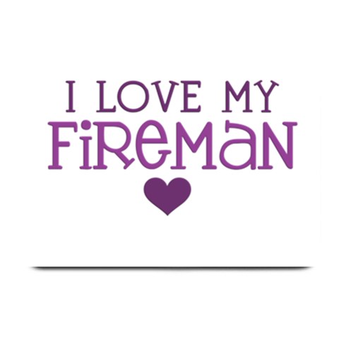 I Love My Fireman Plate Mat from ArtsNow.com 18 x12  Plate Mat